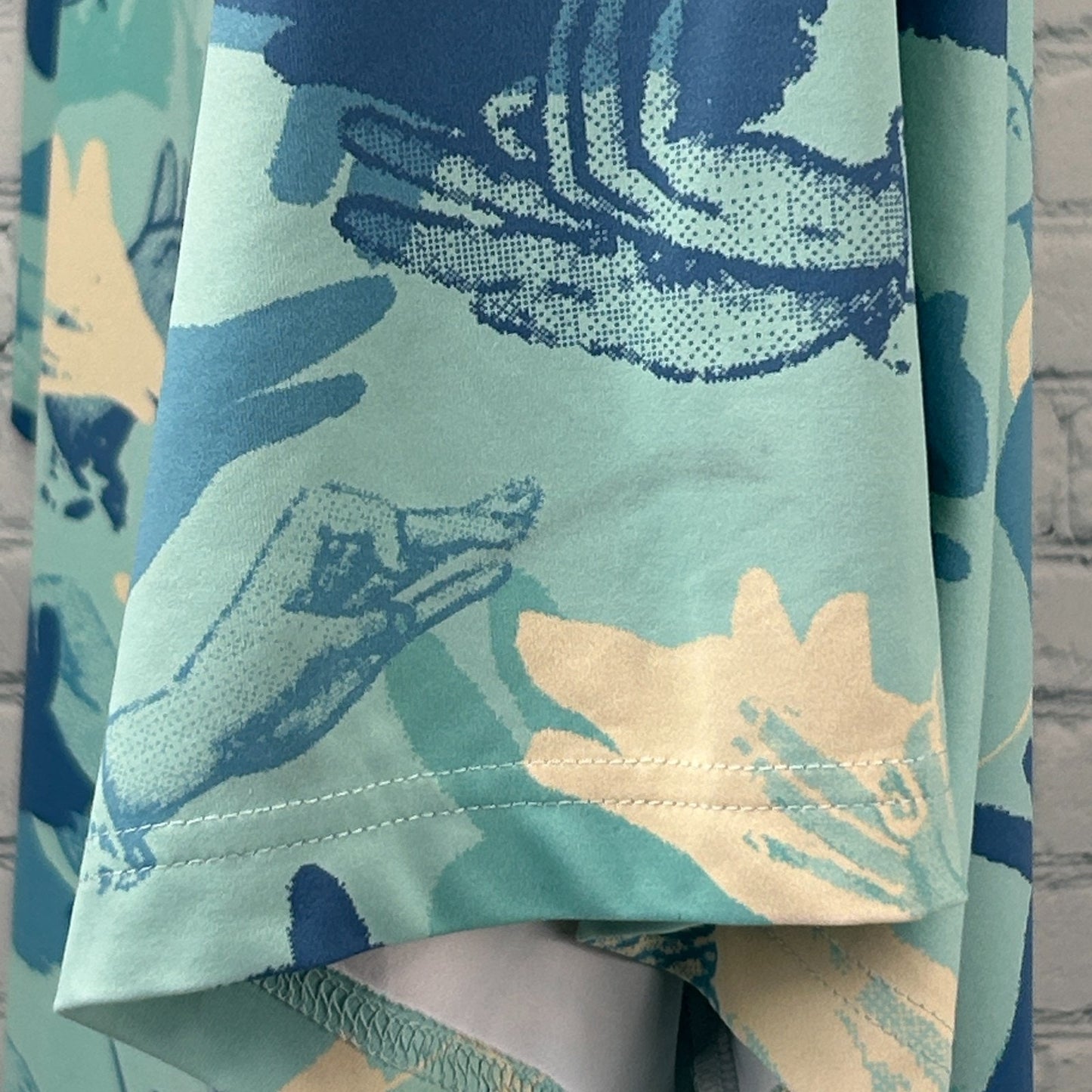 William Murray Happy Hands Polo Shirt Golf Golfing Golfer Bill Blue XXL 2XL