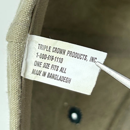 Vintage 90s Greenlee Textron Hat Baseball Cap Steel Fish Tape Snapback Beige