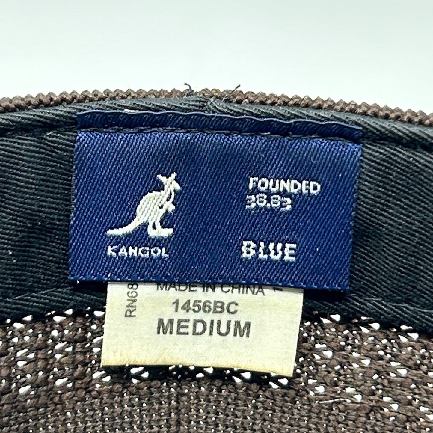 Kangol Tropic Ventair Spacecap Hat Baseball Cap Brown Flex Fitted Mens M Medium