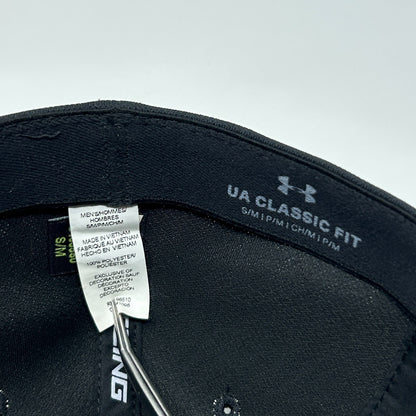 Under Armour UA Freedom Hat Baseball Cap Patriotic USA Black Flex Fitted S-M