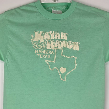 Mayan Dude Ranch Vintage 80s T Shirt Bandera Texas Cowboy Western Made In USA XS