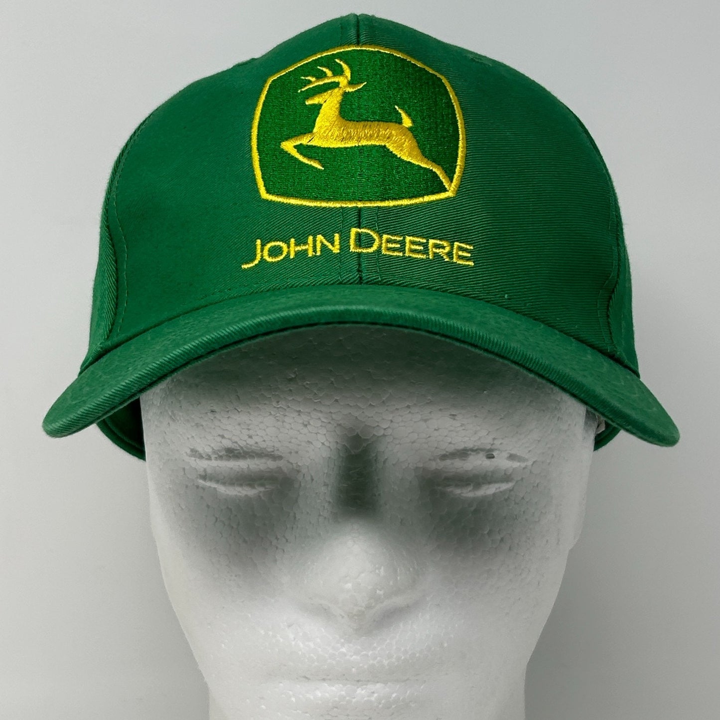 John Deere Hat Baseball Cap Green Farmer Farming Tractor Logo 6 Panel Snapback