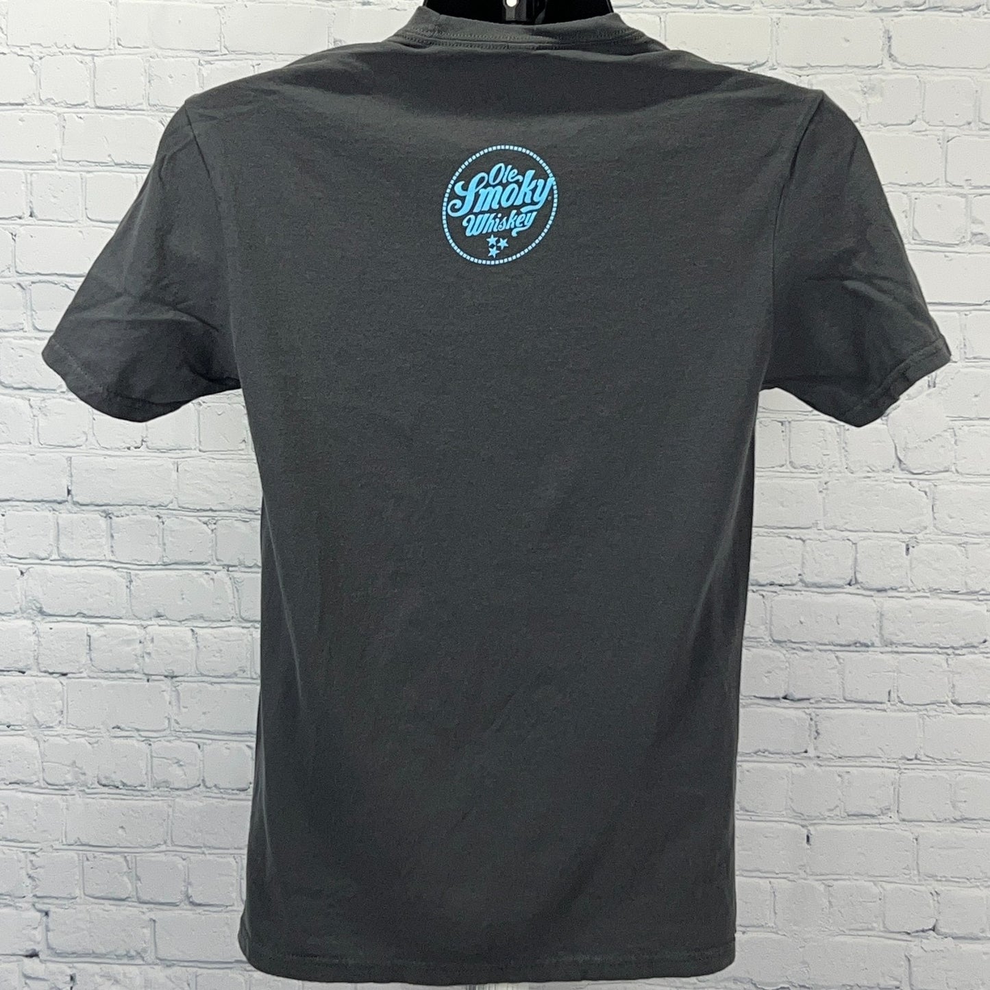 Ole Smoky Whiskey T Shirt Tennessee Liquor Cowboy Hat Gray Unisex Tee S Small