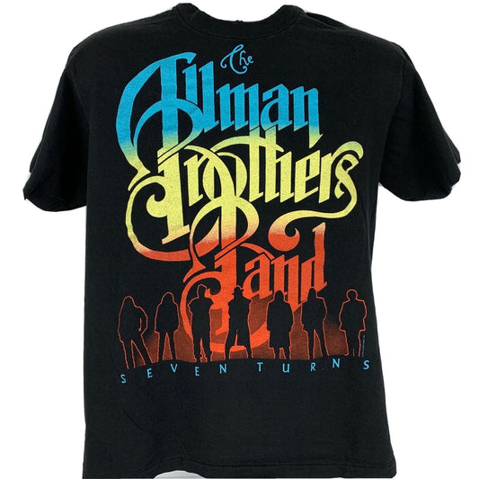 Allman Brothers 1990 Tour Vintage 90s T Shirt Large Seven Turns USA Mens Black