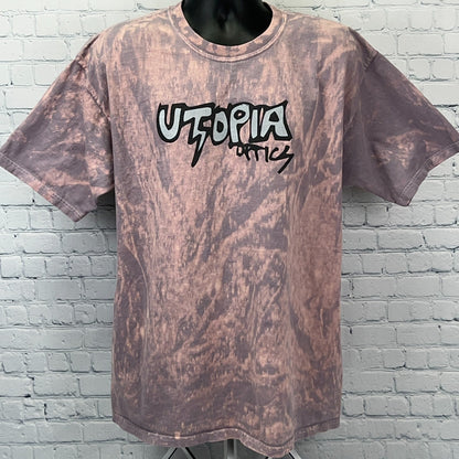 Vintage Y2Ks Utopia Optics T Shirt Motocross Snowboarding Gray Tee XL X-Large
