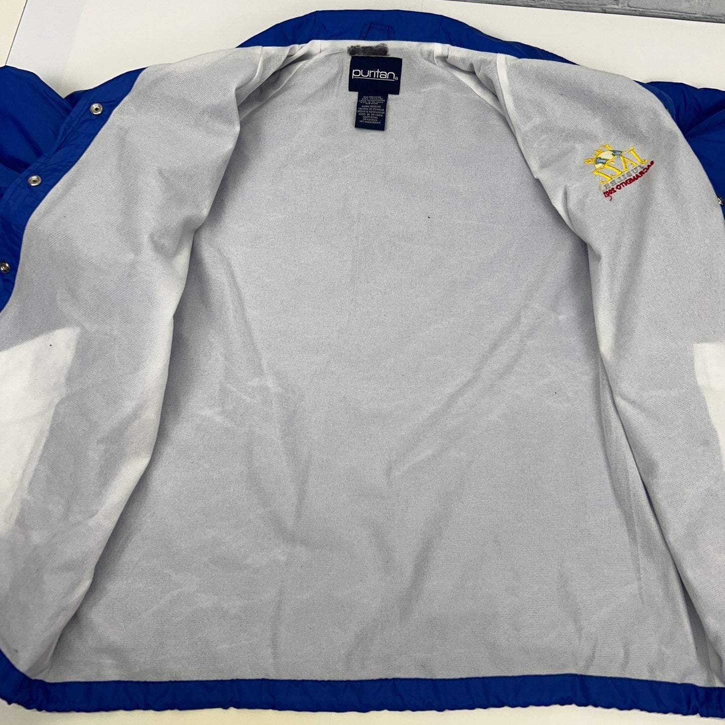 Vintage Y2Ks Jazz Jubilee Sacramento 2001 Windbreaker Jacket Blue Mens M Medium