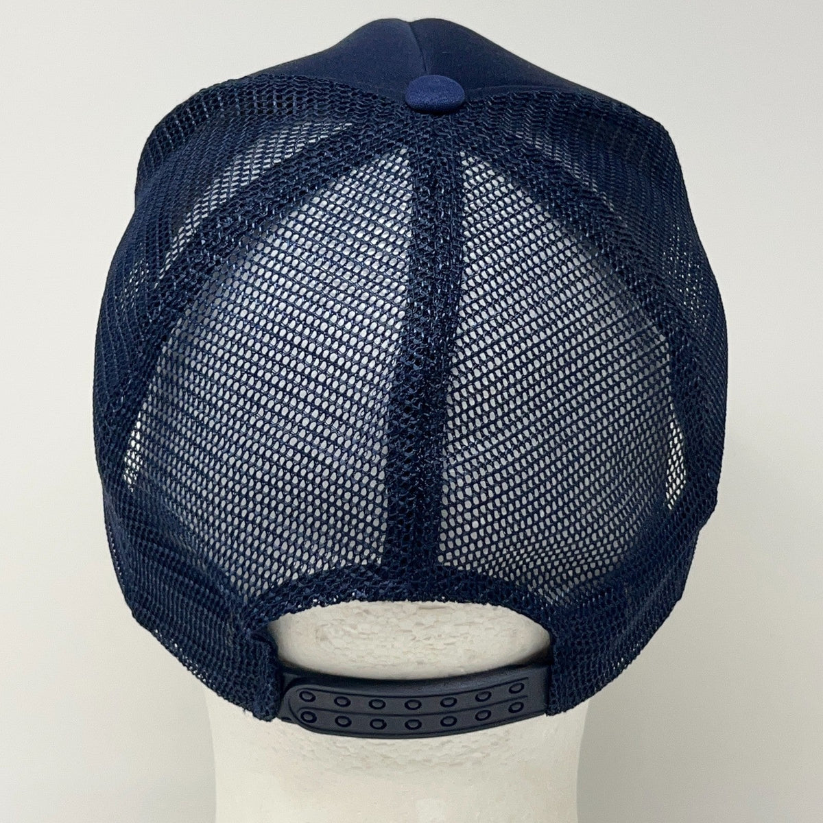 Vintage AMVETS Missouri Veterans Navy Blue Trucker Snapback Baseball Hat Cap