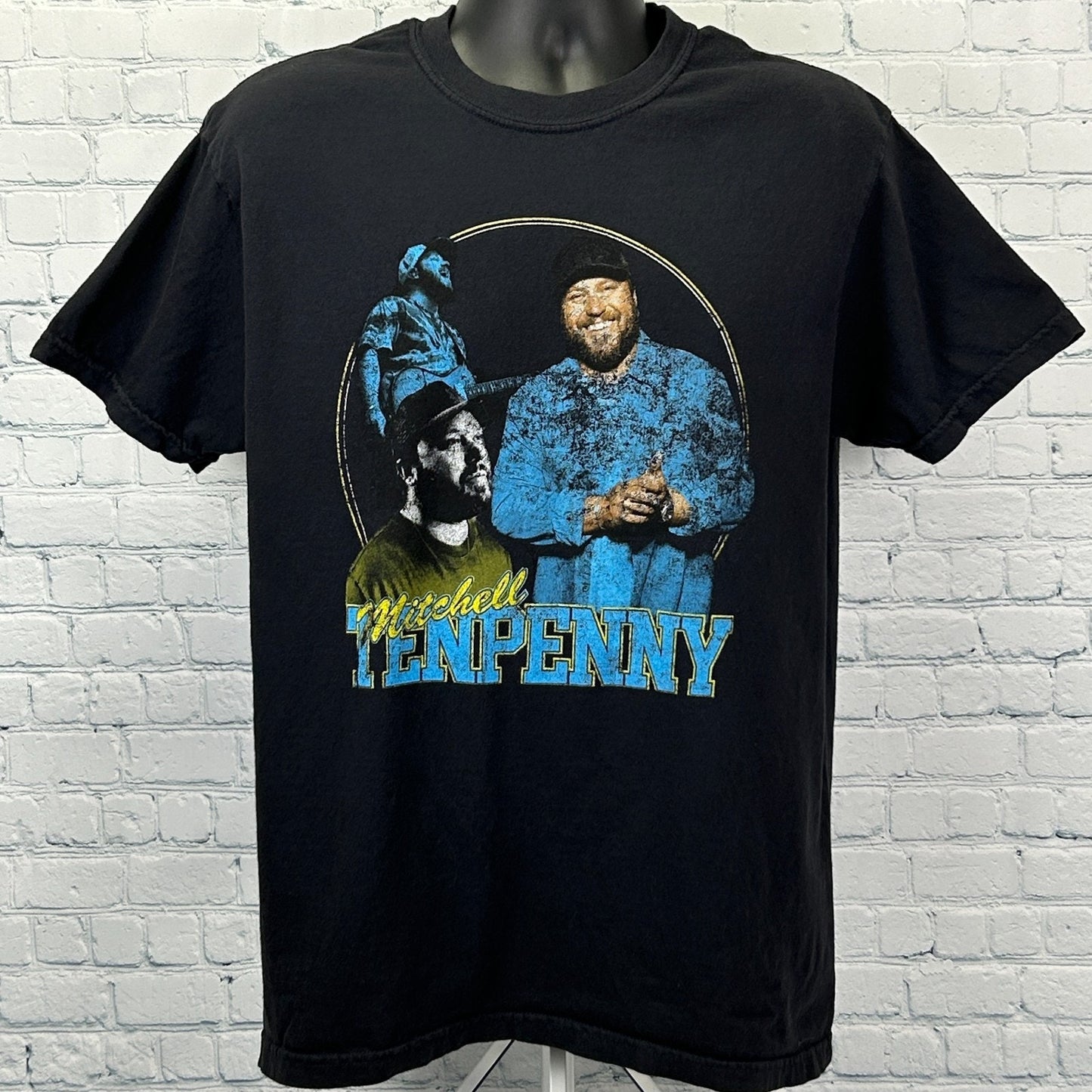Mitchell Tenpenny T Shirt Country Western Pop Comfort Colors Black Tee L Large