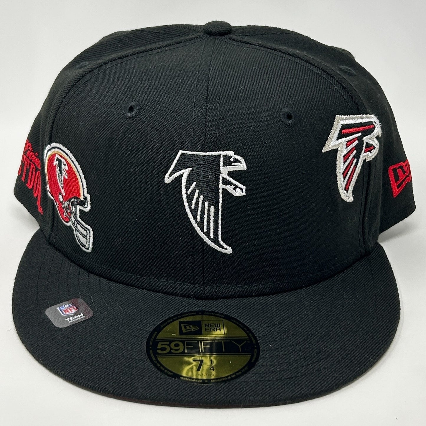 Atlanta Falcons Wool Baseball Hat Cap Fitted 7 1/4 New Era x Just Don NFL Black