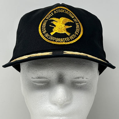 Vintage NRA Trucker Hat Baseball Cap National Rifle Association Snapback Black