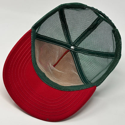 Vintage 90s Hasties Capitol Sand Gravel Co Trucker Hat Cap Sacramento Red USA