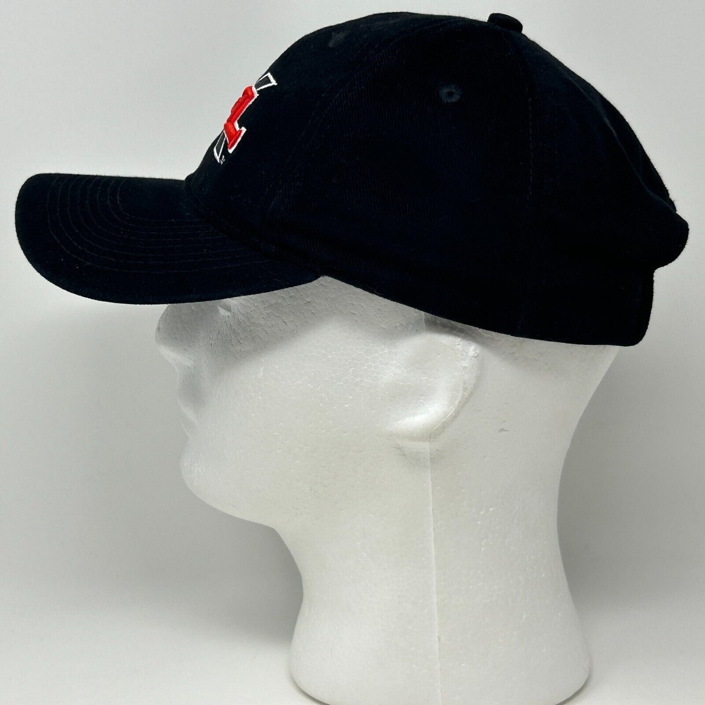 Vintage XFL Logo Baseball Hat Cap Y2Ks 2000s Football WWE Vince McMahon Black