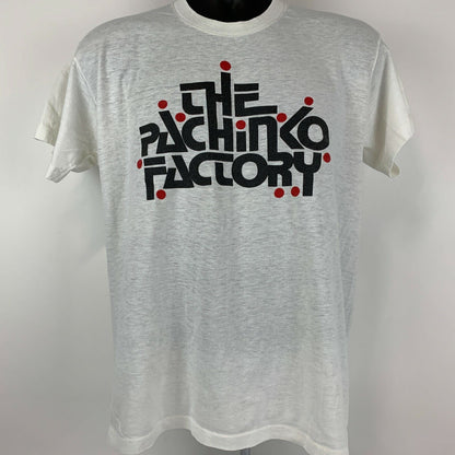 The Pachinko Factory Vintage 70s T Shirt Large Japanese Game USA Made Mens White