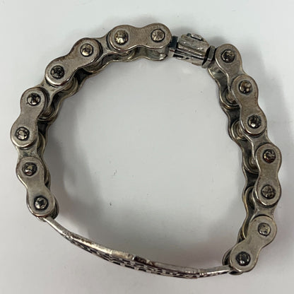 Vintage Harley Davidson Biker Chain Link Bracelet 925 Silver 114g Motorcycles