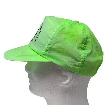 Gorra de béisbol con visera ajustable verde neón de Dufferin Appliance Service Inc., estilo años 90