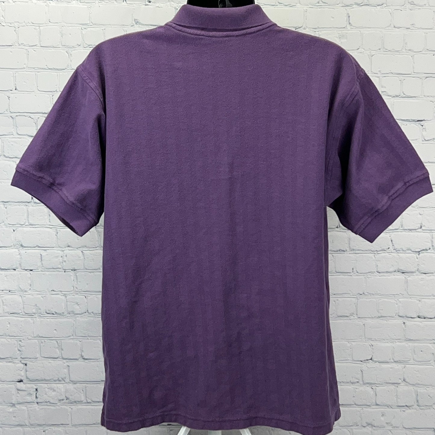 Vintage 90s Wolfgang Puck Polo Shirt XL X-Large Purple Live Love Eat Chef Food