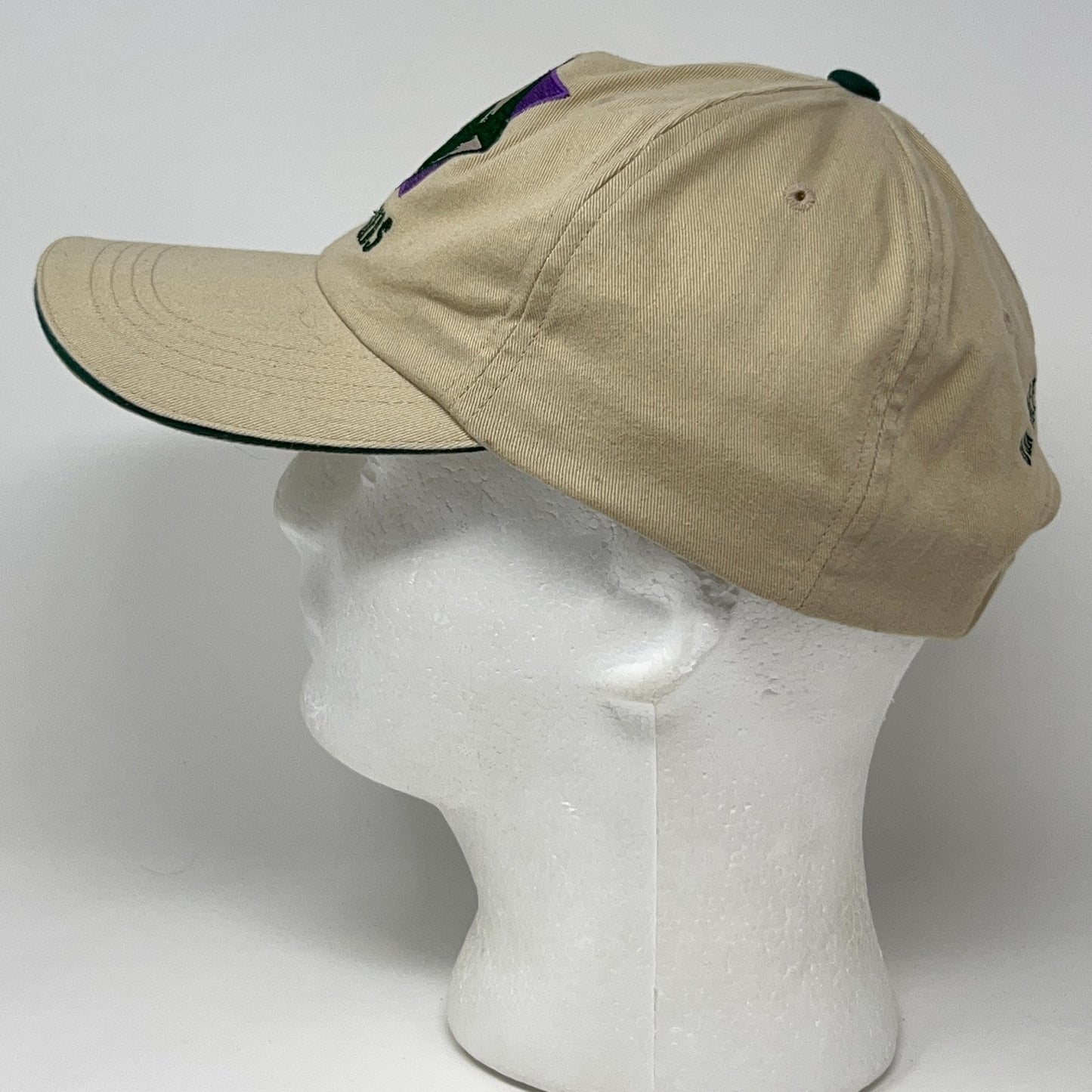 Vintage 90s Santa Anita Park Thoroughbreds Hat Baseball Cap Horse Racing Beige