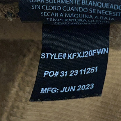 Kenneth Cole New York Mens 3X XXXL Hoodie Black Tan Colorblock Hooded Sweatshirt