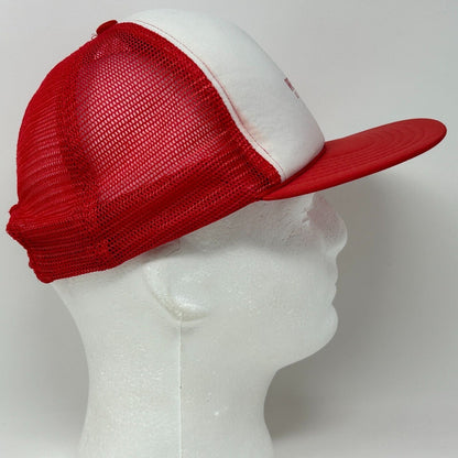 Vintage SPEBSQSA Barbershop Harmony Society Trucker Hat Baseball Cap Quartet Red