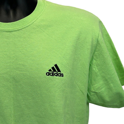 Adidas Womens Vintage 90s T Shirt X-Large Embroidered Logo Made In USA Tee Green