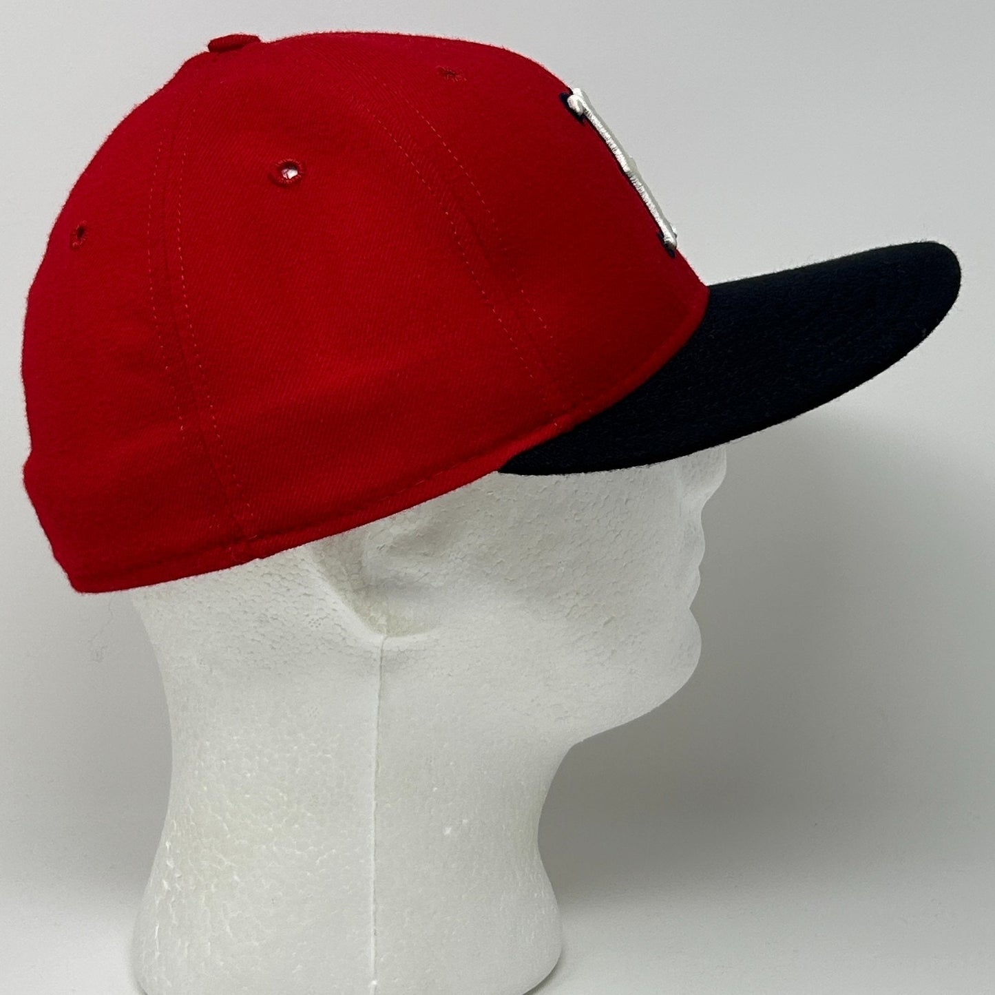 Vintage 90s Boston Red Sox Hat Baseball Cap New Era 5950 Wool USA Fitted 7 1/2