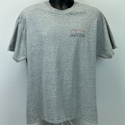 Vintage Y2Ks Ditkas Sports Dome T Shirt Chicago Bears Mike Ditka Gray XL X-Large