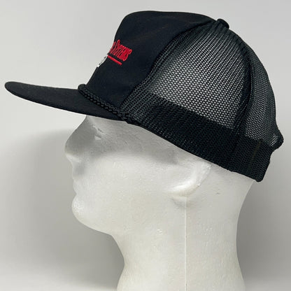 Vintage 90s Oregon Tool Cutting Systems Trucker Hat Baseball Cap Snapback Black