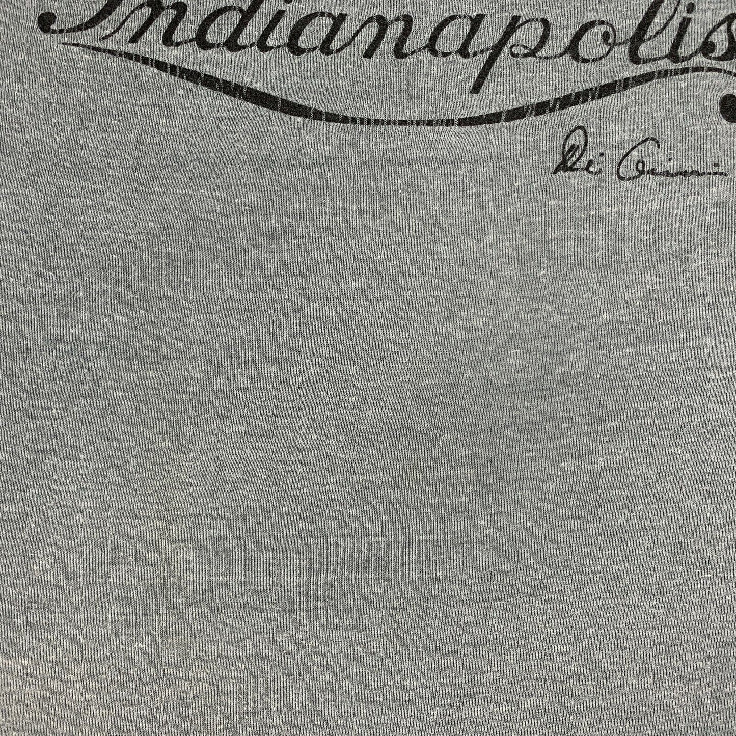 Indianapolis Indiana Vintage 70s 80s Raglan T Shirt Small Gray Made In USA Tee