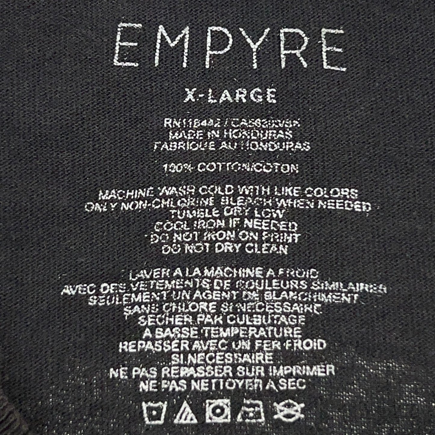 Empyre Rose T Shirt Skater Skateboarding Skating Skateboarder Black XL X-Large