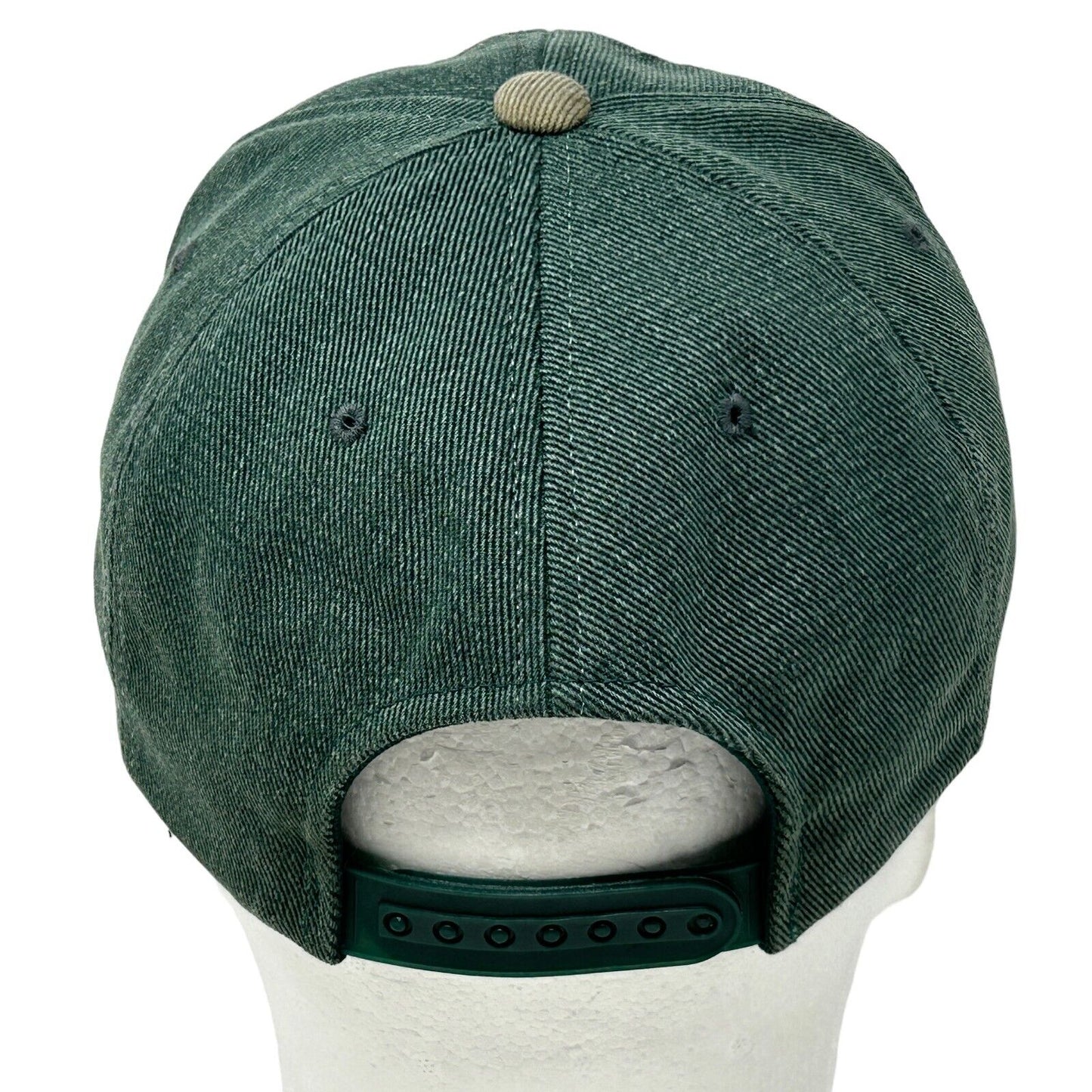 Green Bay Packers Vintage 90s Hat Green Denim Lee Sport Snapback Baseball Cap