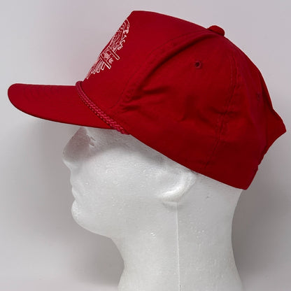 Vintage 80s Townsend Supply Inc Hat Baseball Cap Oxford Arkansas Snapback Red