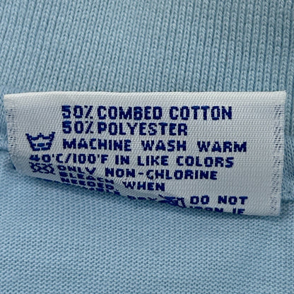 Vintage 80s Hewlett Packard Sales Support Team Polo Shirt Computers Blue L Large