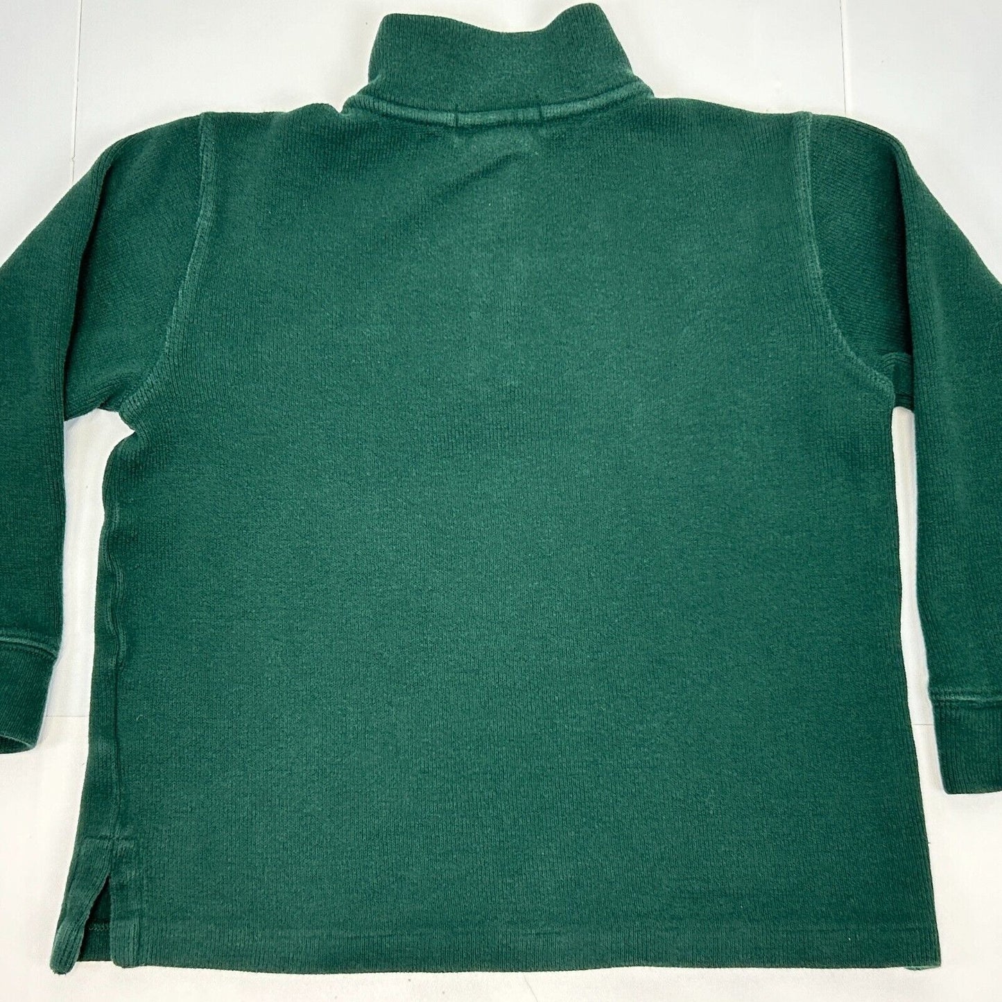 Polo Ralph Lauren 1/4 Quarter Zip Sweater Youth 6 Long Sleeve Boys Kids Green