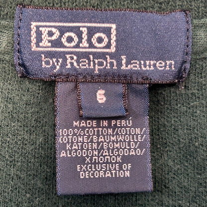 Suéter con cremallera de 1/4 de cuarto de Polo Ralph Lauren para niños, talla 6, manga larga, verde