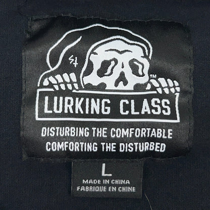 Lurking Class Rugby Polo Shirt L Large Black Barbed Wire Thorns Sketchy Tank