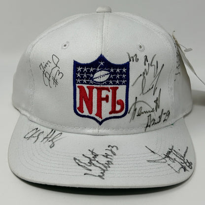 Vintage NFL Logo 1993 Dallas Cowboys Signed Hat Cap White Sports Specialties