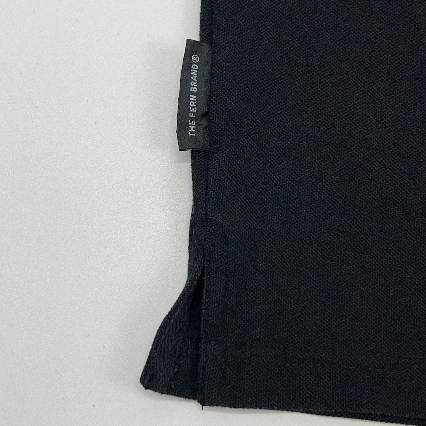 New Zealand All Blacks Polo Shirt Mens L Large Black Rugby Team The Fern Brand