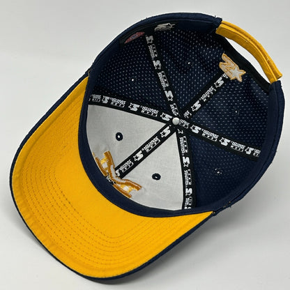 Michigan Wolverines Hat Cap University Starter Strapback Blue Jersey Mesh NCAA