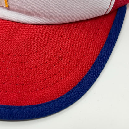 Vintage 80s USA Olympics McDonalds Trucker Hat Baseball Cap Mesh Snapback Red