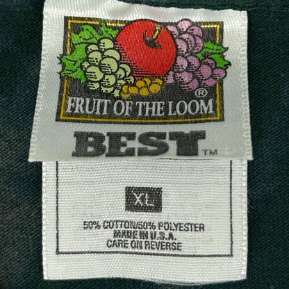 Vintage 90s Lock Key and Padlock T Shirt Made In USA Tie Dye Green XL X-Large