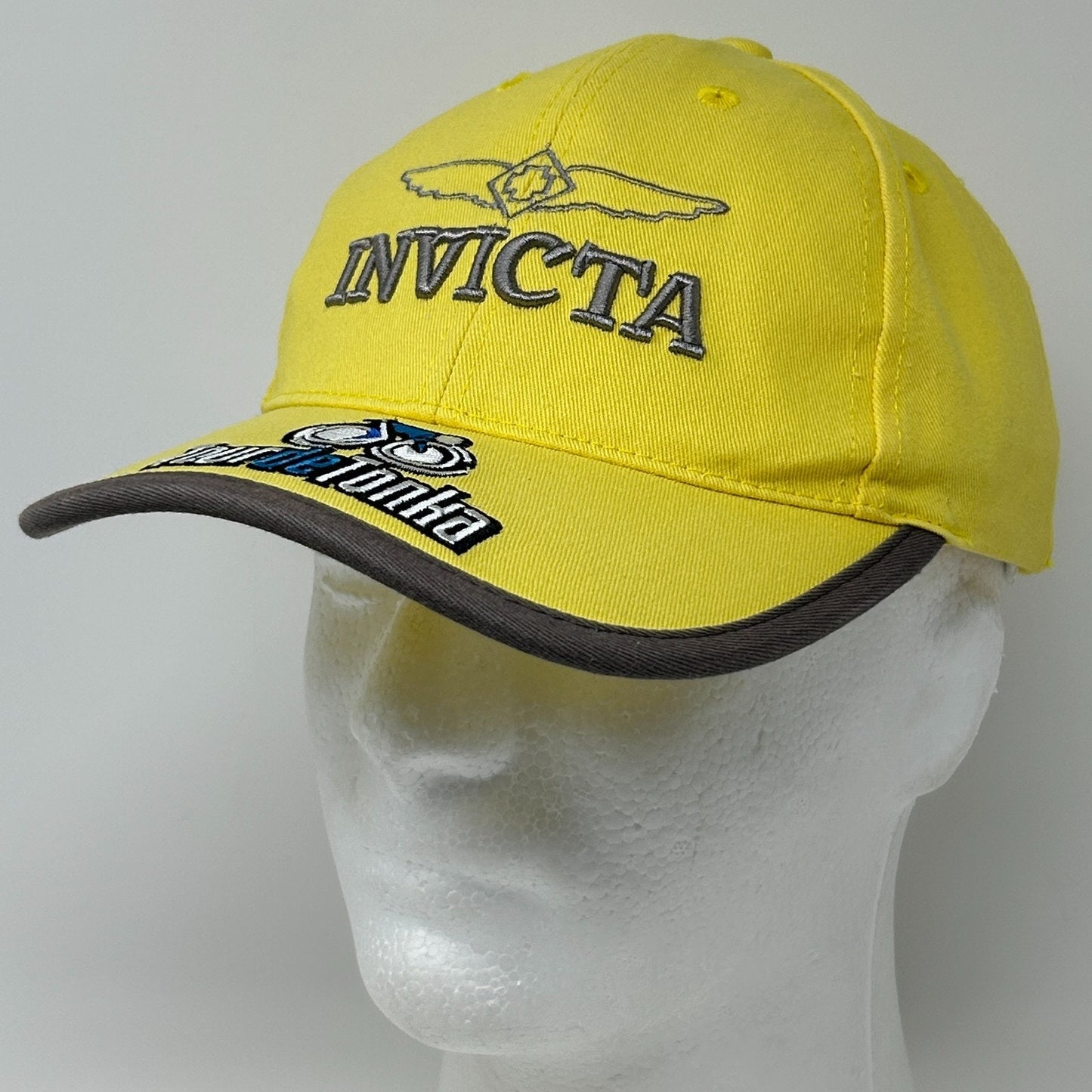 Invicta Tour de Tonka Hat Baseball Cap Cycling Cycler Bicycle Strapback Yellow
