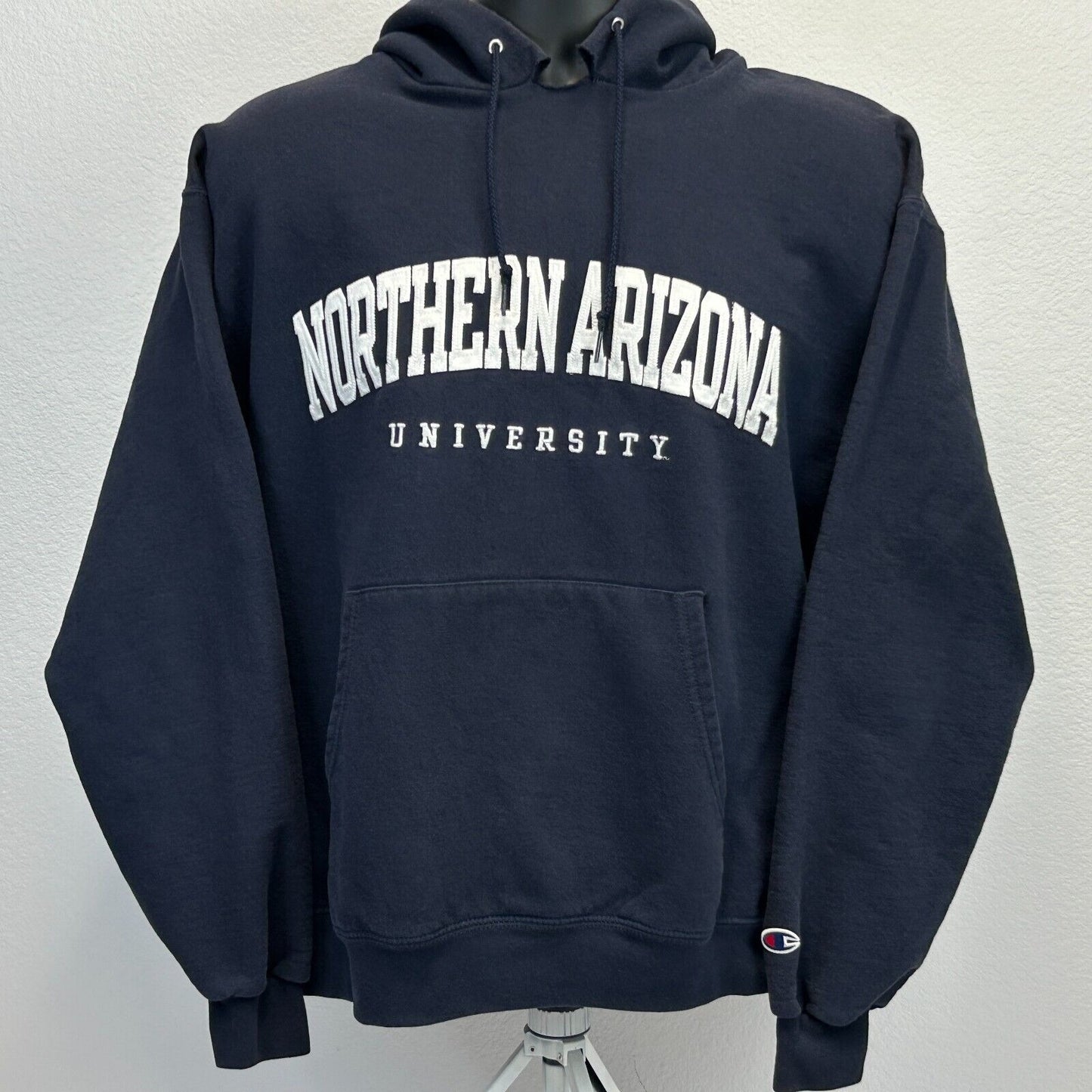 Sudadera con capucha de la Universidad del Norte de Arizona Sudadera con capucha grande Champion para hombre azul