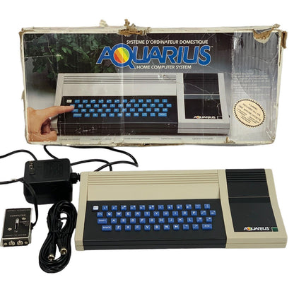 Mattel Aquarius Home Computer Game System Microsoft Basic 1983 Vintage 80s