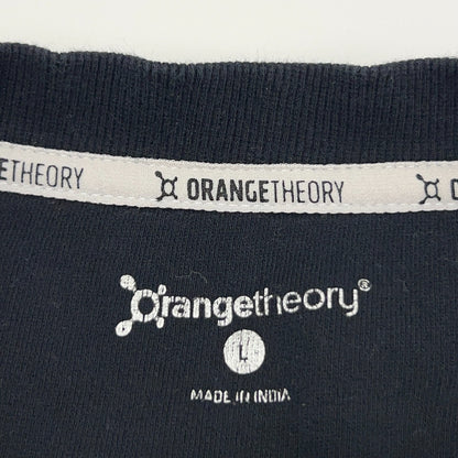 Orangetheory Fitness OTF Sweatshirt Womens L Large Black Crew Neck Sweater Gym