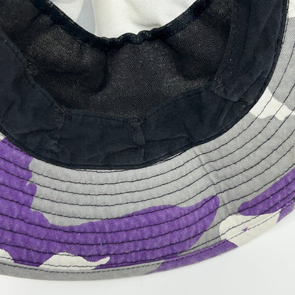 Camouflage Bucket Hat Purple Military Army Camo Fishermans Hat Pail Hat S-M