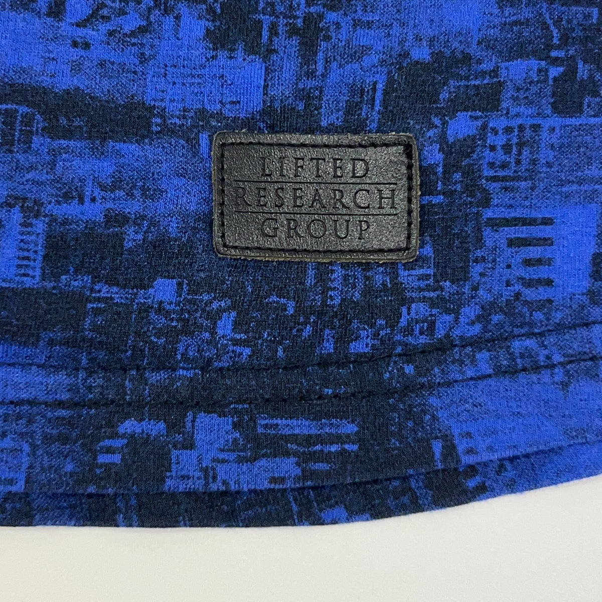 LRG Lifted Research Group City Scene T Shirt L Large Blue AOP All Over Print Tee