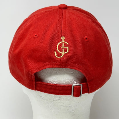 JG Goldmans Custom Poles Dad Hat Baseball Cap Fishing Colorado Strapback Orange