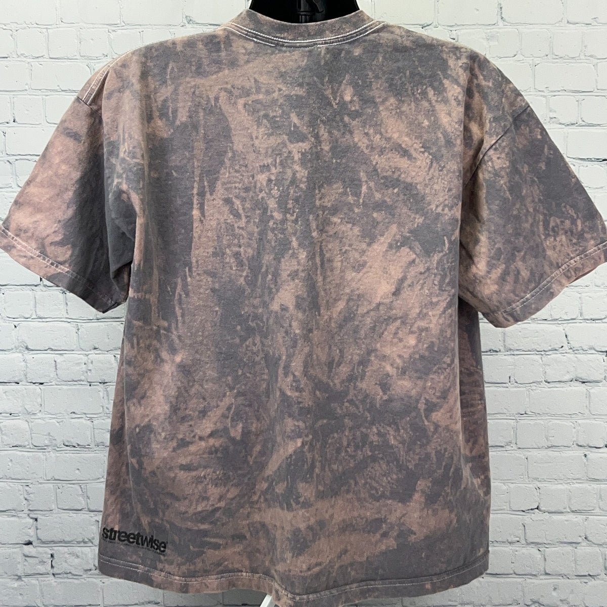 Vintage Y2K Streetwise Custom Bike Graphic T Shirt Gray Beige XL Los Angeles
