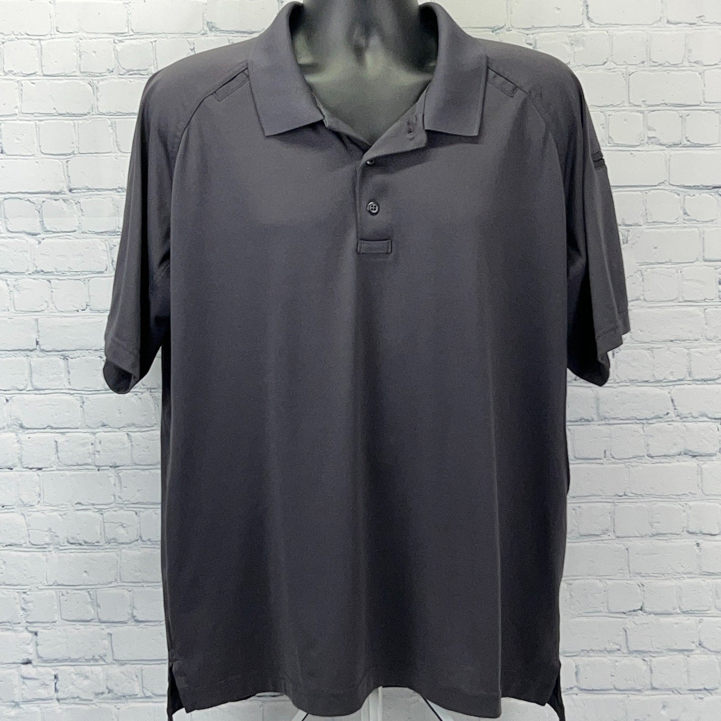 5.11 Tactical Polo Shirt 511 Short Sleeve Pen Pockets Gray Mens XL X-Large