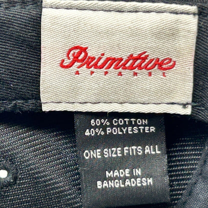 Primitive Skateboarding Five Panel Camp Hat Cap Skater Skating Strapback Black